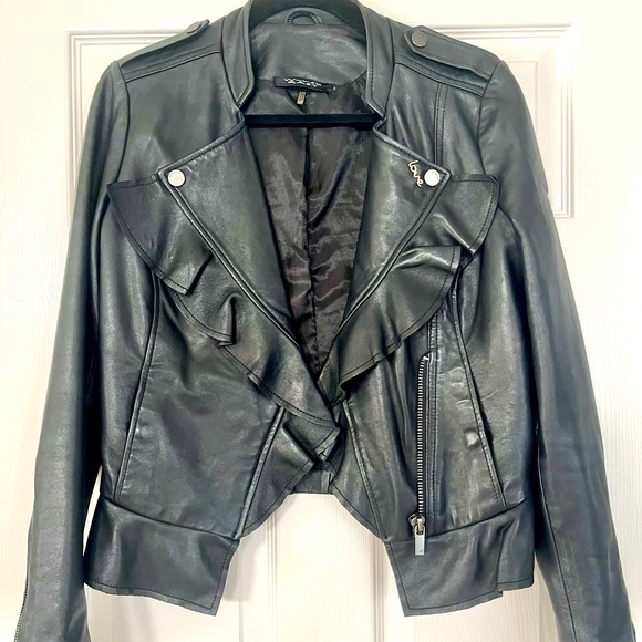 Genuine Leather Biker Jacket William Rast Women’s - Picture 2 of 12